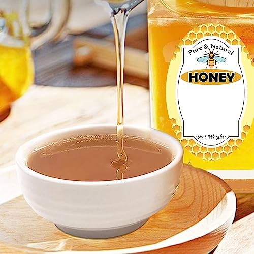 Trendsslabels Pure Natural Honey Jar Labels 2x3 inch