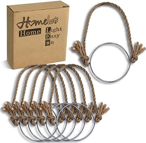 Homeleo Vivid Design 6-Pack Mason Jar Hangers