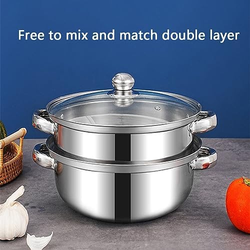 30-Quart steam pot with Lid for Cooking