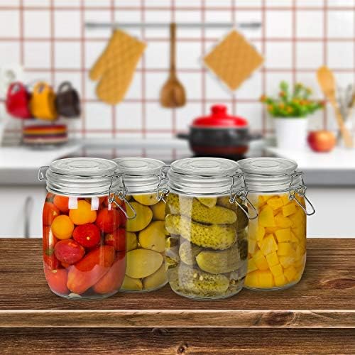 Premium 4-Pack Mason Jars Set