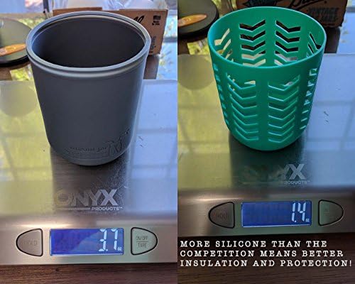 Protect Your Mason Jar with Double-Thick Silicone Sleeves 2-Pack Charcoal Gray