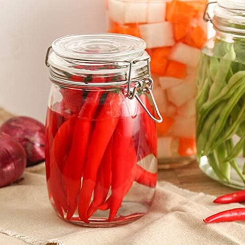 1000ML clip top glass jar preserved perfectly for canning