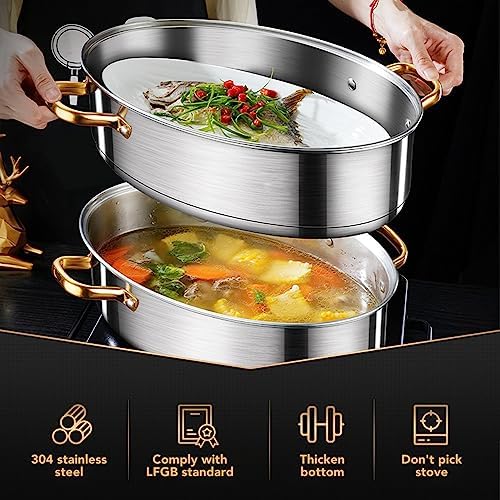8Qt Stainless Steel Fish Steamer