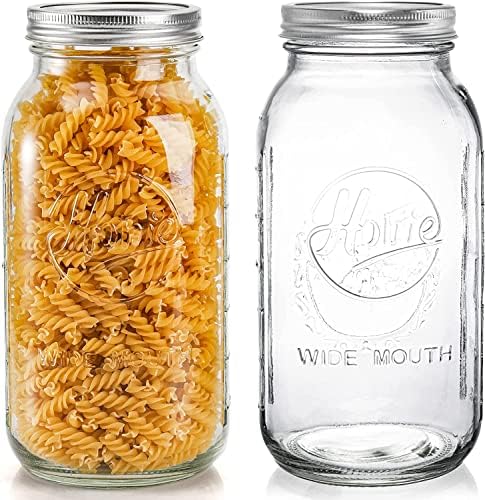 BPA-Free Premium Mason Jars Set of 3 for Canning and Preserving