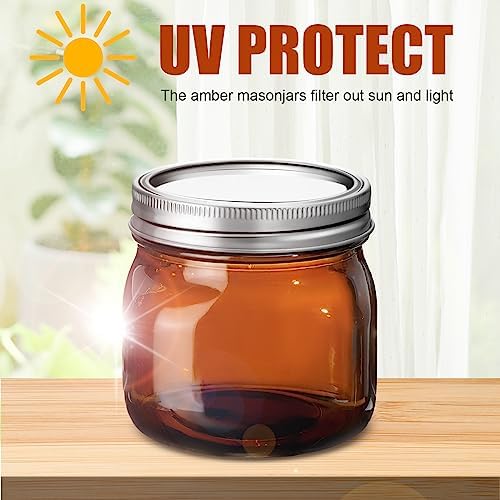Bokon 8-Piece Glass Mason Jars