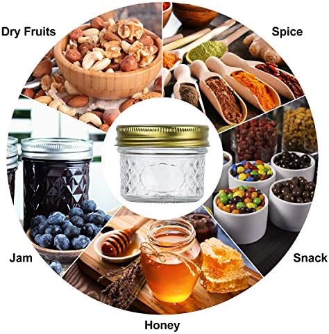 Ultra Durable 4oz Glass Jar Set for Personalization Storage 40 Count
