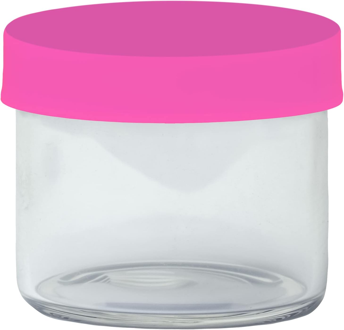 100-Piece Set of 6ml Round Glass Jars with Silicone Lids