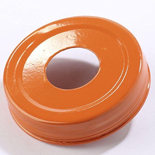Pumpkin Orange Small Mouth Canning Jar lids