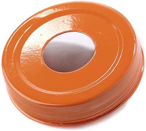 Pumpkin Orange Small Mouth Canning Jar lids