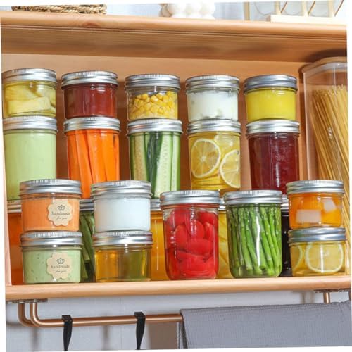 Transparent Mason Jars for Easy Storage