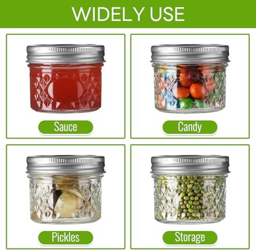 40 Pack Mason Jars Set for Canning Home Use