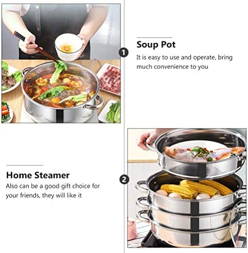 BESTonZON Stainless Steel Steamer Pot