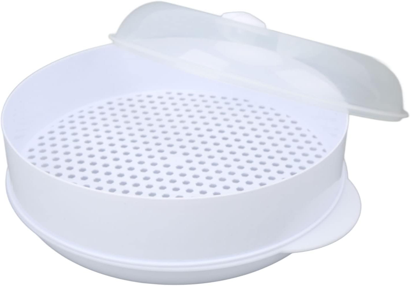 CHEOTIME Microwave Steamers with Lid Handle and Transparent Cover