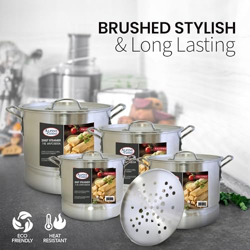 Ready to Steam Aluminum Stock Pot Set by Alpine Cuisine
