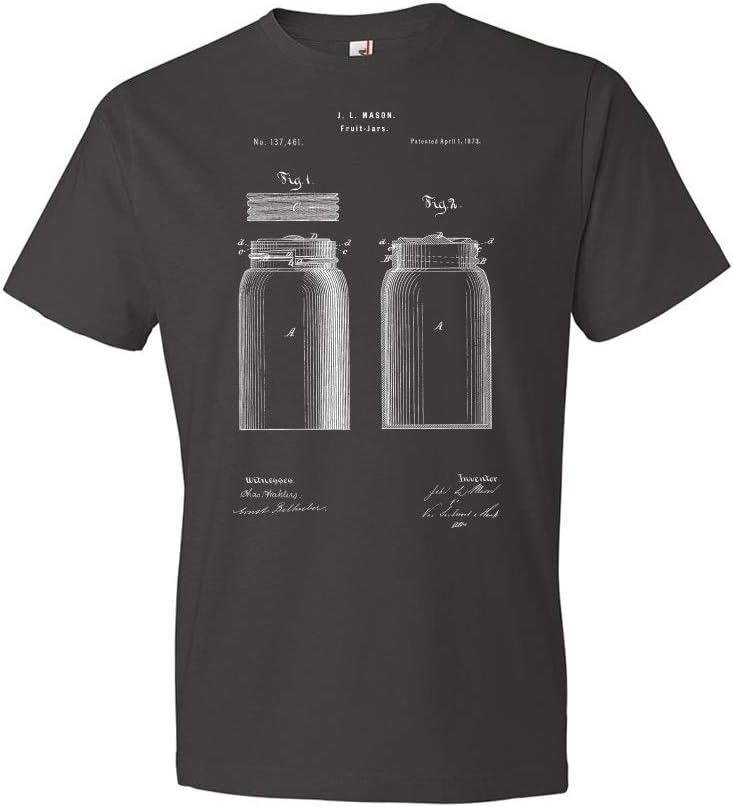 Patent Earth Mason Jar T-Shirt Affordable Unique Gift