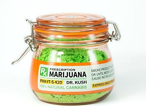 Herbs Haven Glass Stash Jar