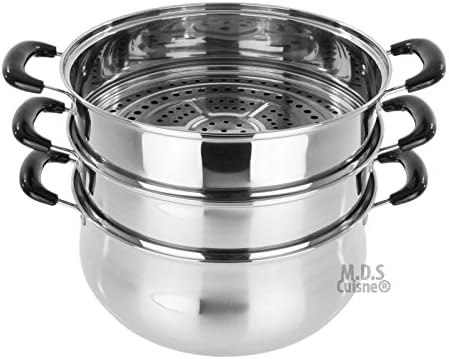 3 Tier Stainless Steel Steamer Pot Eco-Friendly