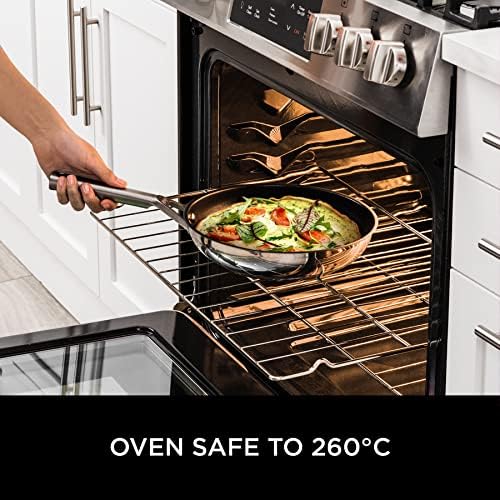 Ninja ZEROSTICK 3-Piece Stainless Steel Cookware Set