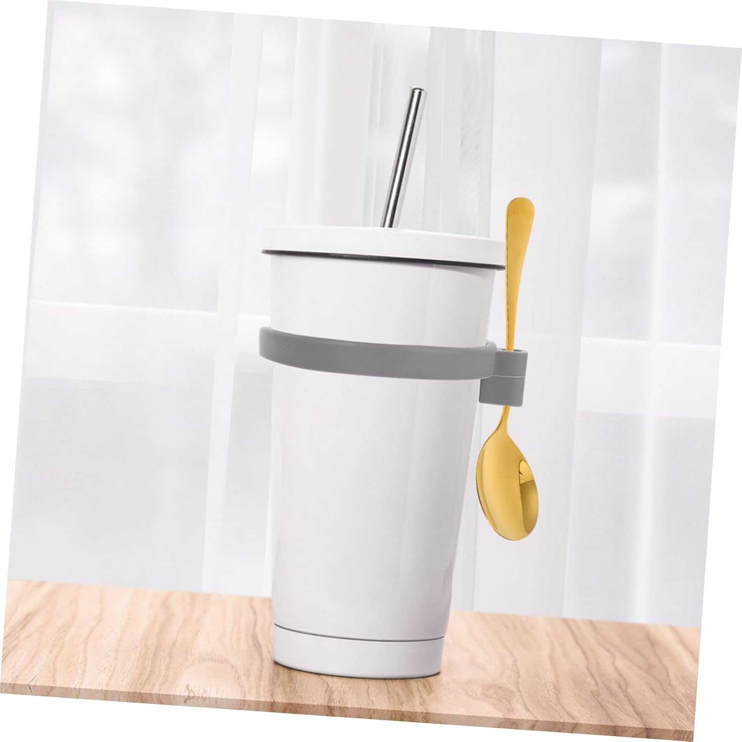 Convenient Silicone Rings for Mason Jars Spoon Holders