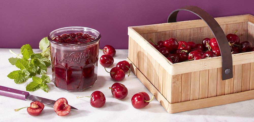 Le Parfait Jam Pot - Faceted French Glass Jar with Snap Cover