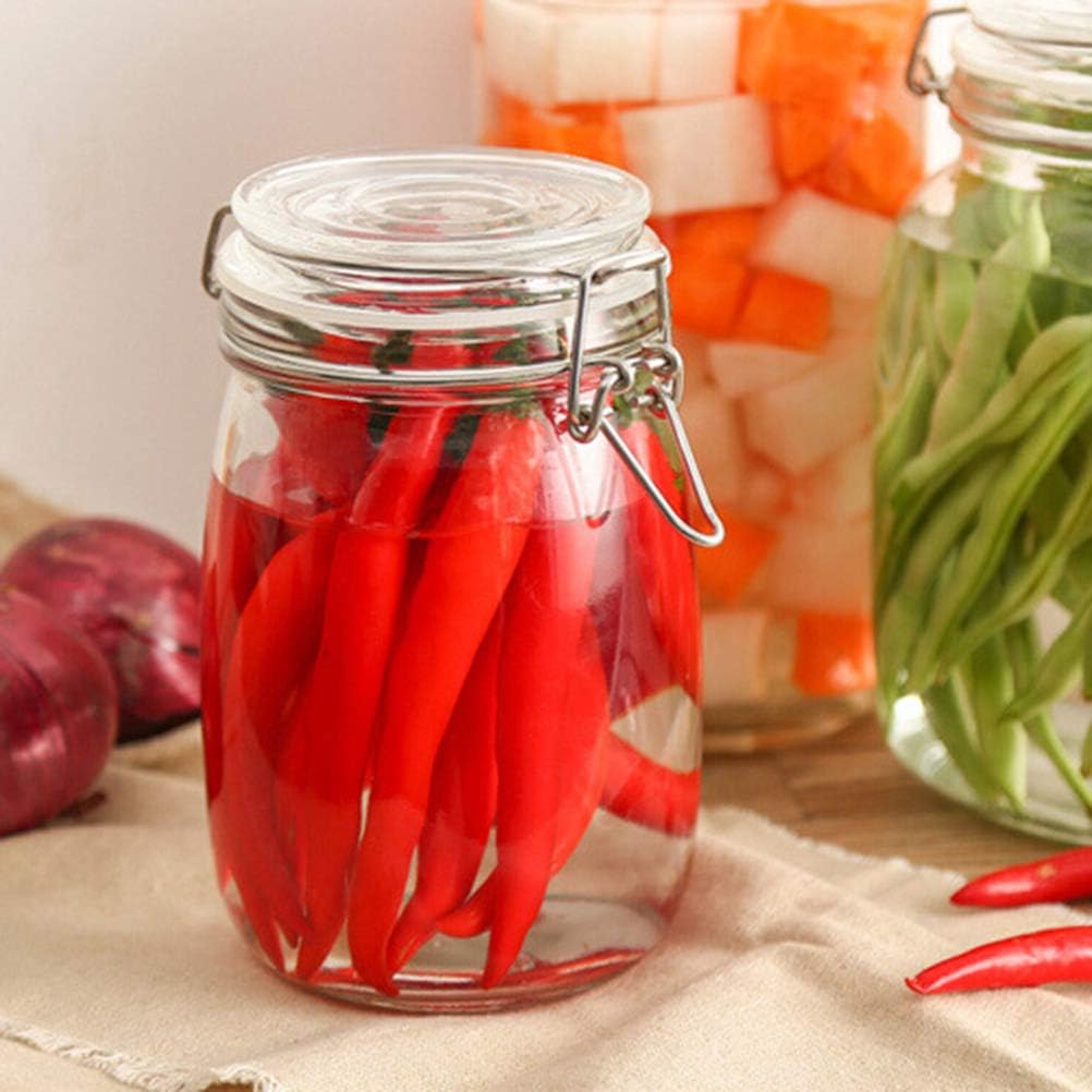 1000ML clip top glass jar preserved perfectly for canning