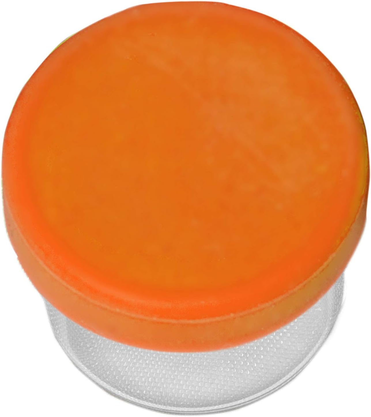 100 Pack Round Glass Jars with Silicone Lids - Orange