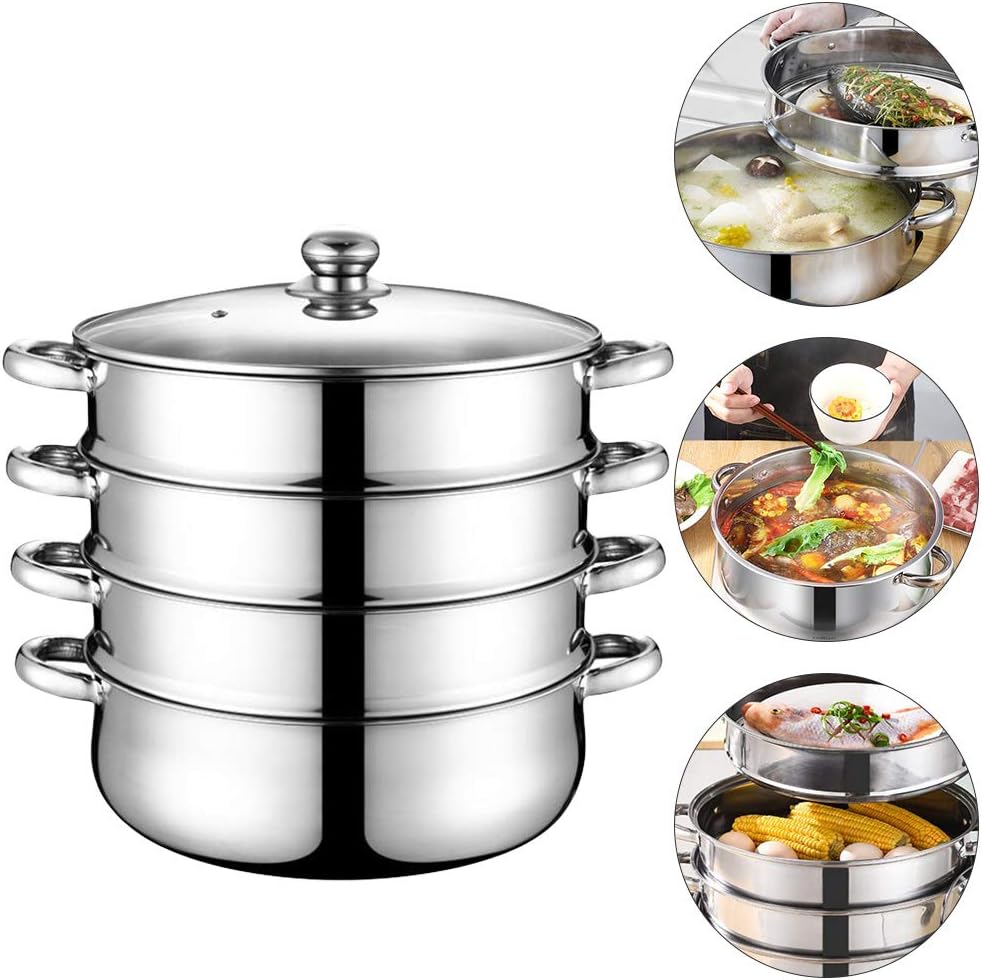 BESTonZON Stainless Steel Steamer Pot