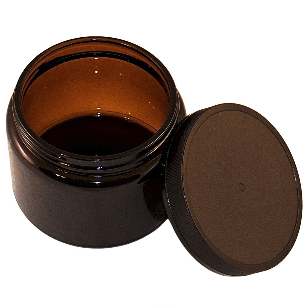 X-Large Amber Glass Jar with Air-Tight Lid
