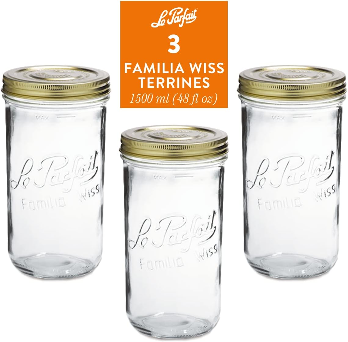 Le Parfait 15L Glass Jars