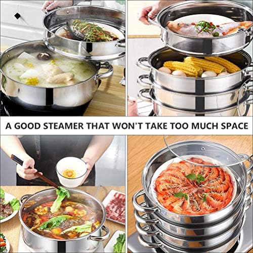 BESTonZON Stainless Steel Steamer Pot