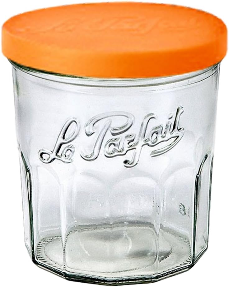 Le Parfait Jam Pot - Faceted French Glass Jar with Snap Cover