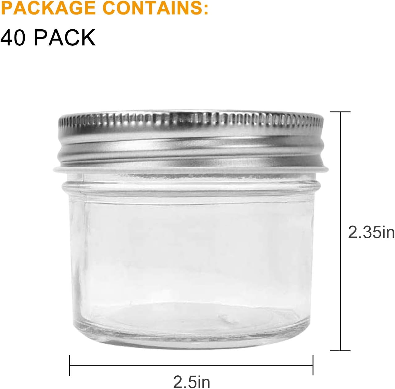 4oz Mason Jars Set Canning Jars for Honey Jam