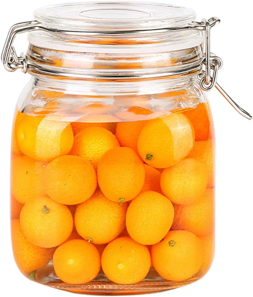 1000ML clip top glass jar preserved perfectly for canning