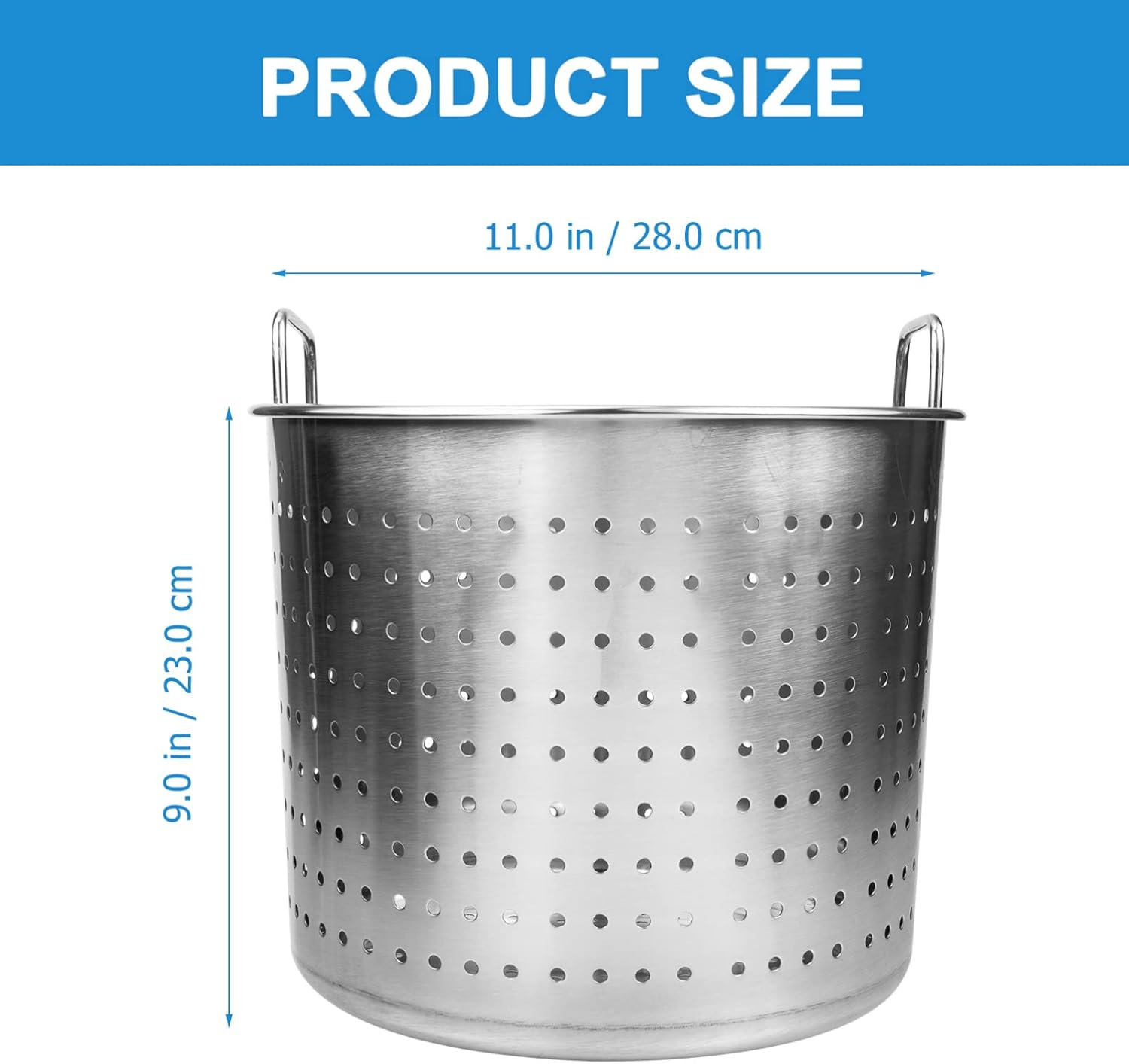 Hemoton Stainless Steel Seafood Steamer Basket for Kitchen