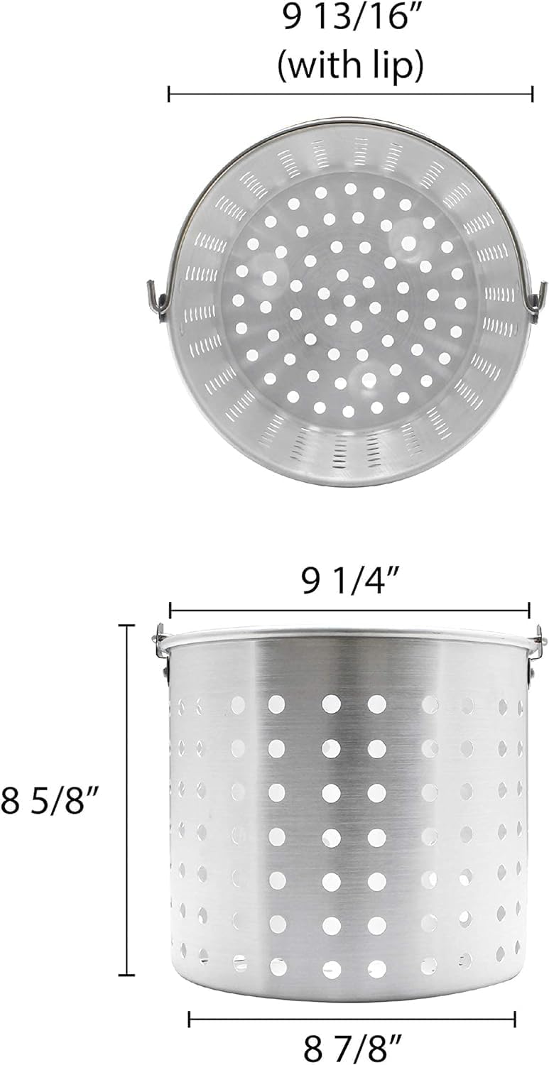 16 Qt Aluminum Steamer Basket rqw2w1a