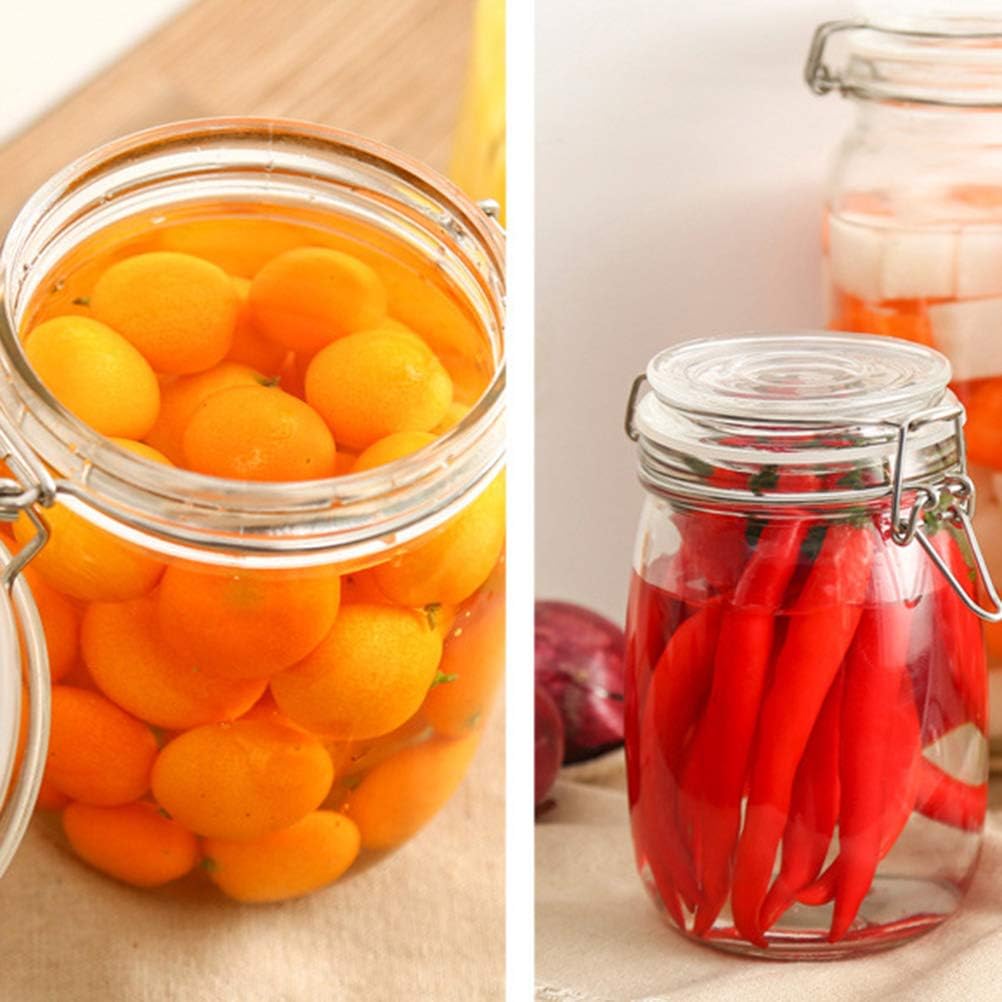 1000ML clip top glass jar preserved perfectly for canning