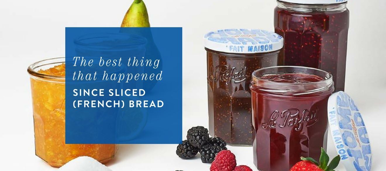 Le Parfait Jam Pot - Faceted French Glass Jar with Snap Cover