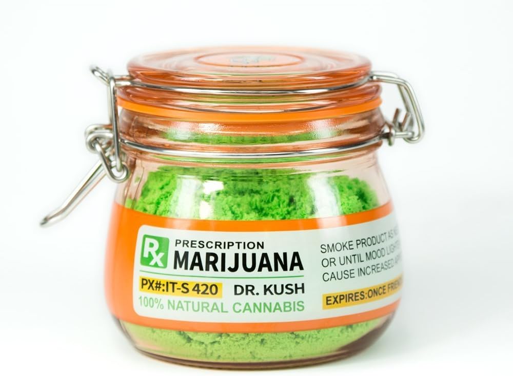 Herbs Haven Glass Stash Jar