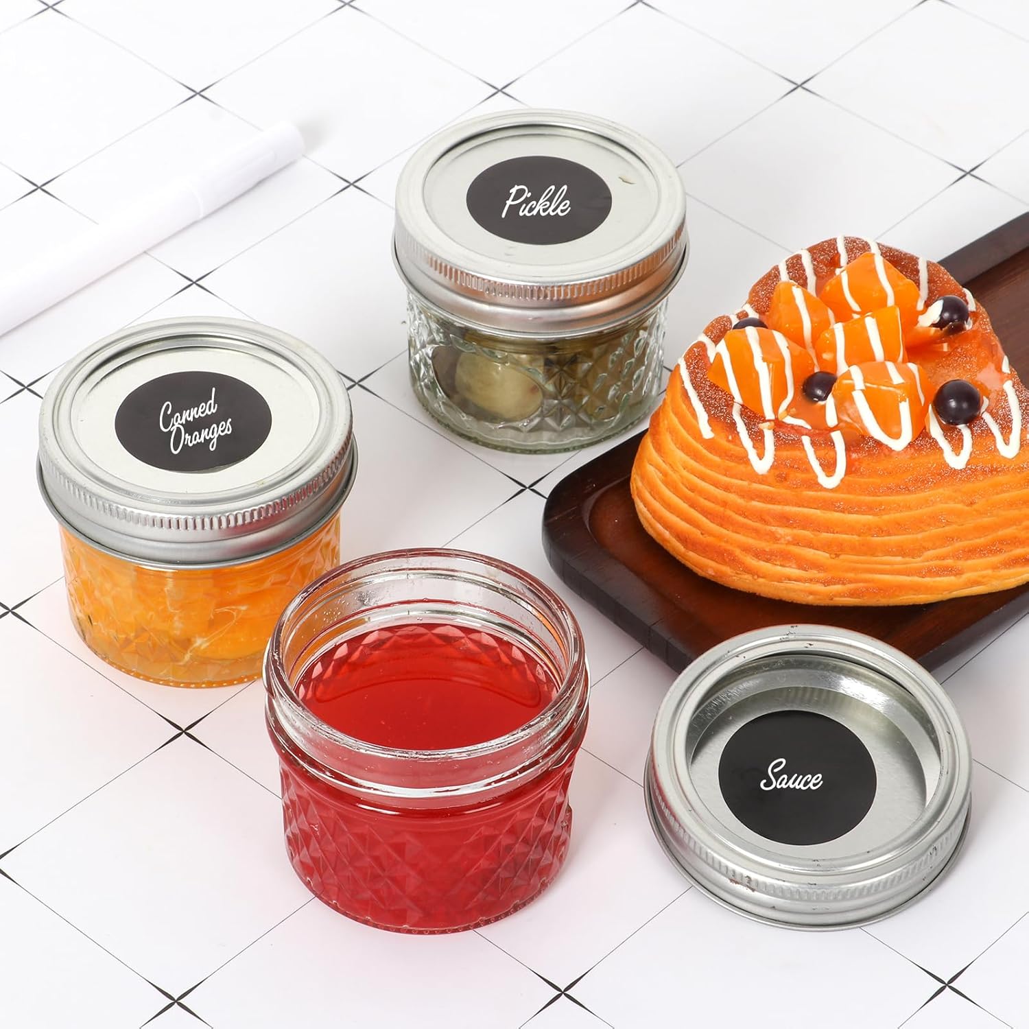 40 Pack Mason Jars Set for Canning Home Use