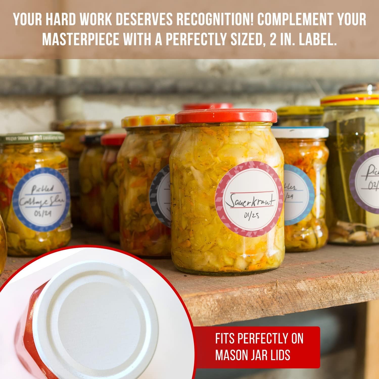 Mess Dissolvable Mason Jar Labels
