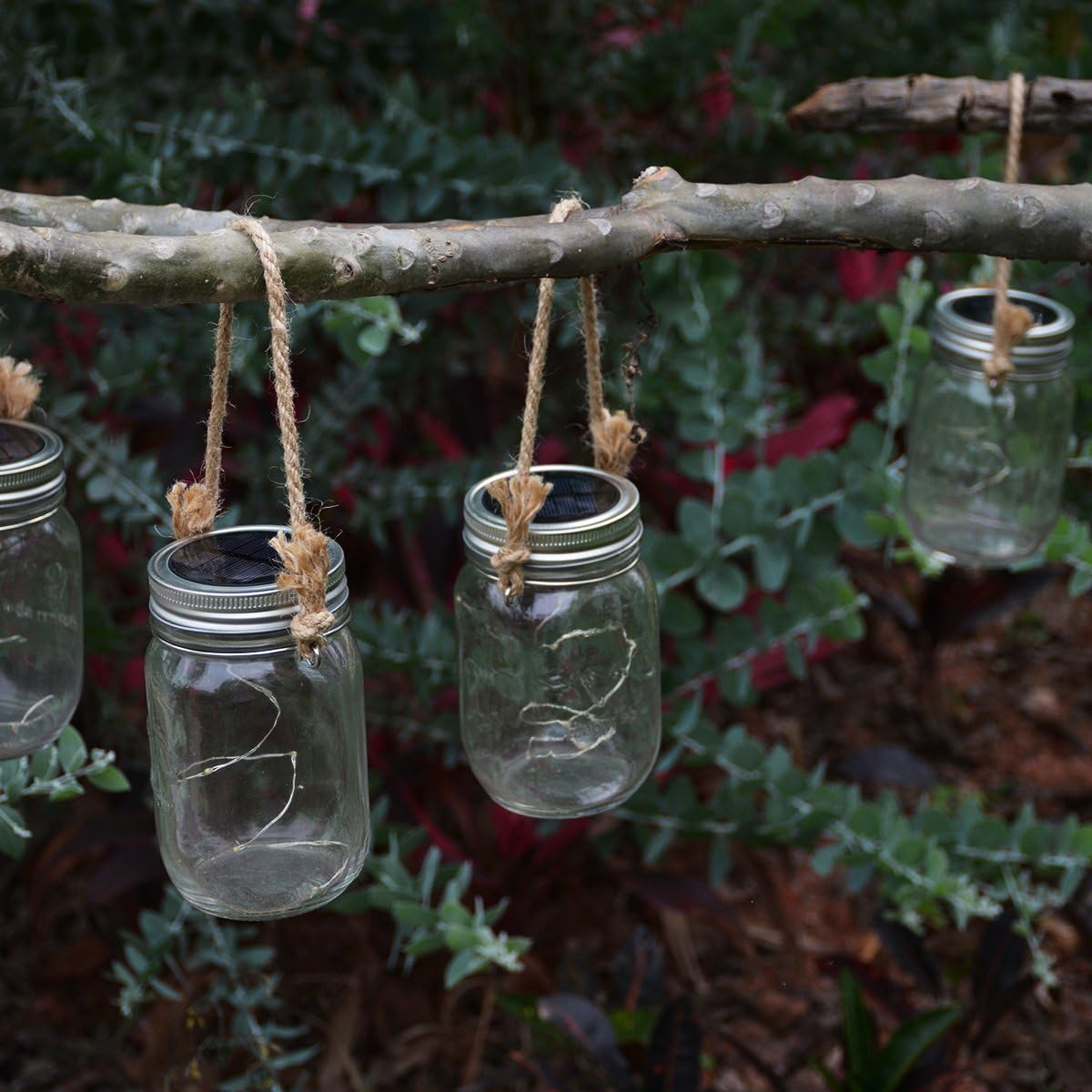 Homeleo Vivid Design 6-Pack Mason Jar Hangers