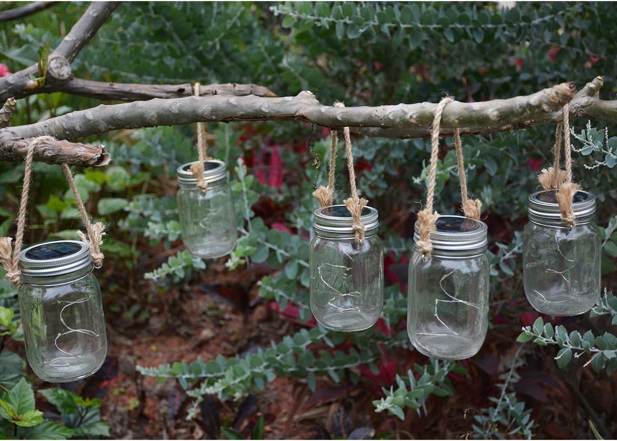 Homeleo Vivid Design 6-Pack Mason Jar Hangers