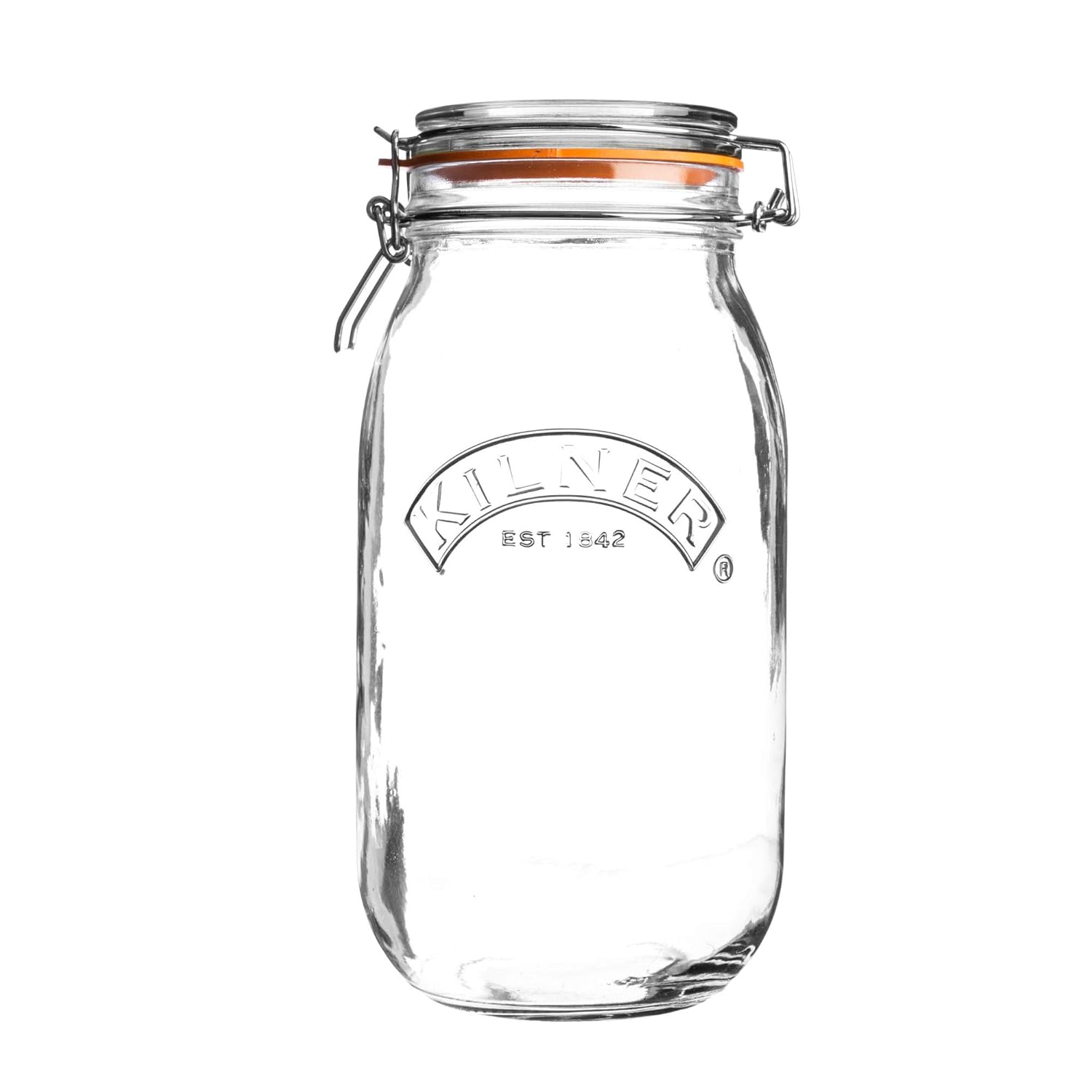 Kilner Round Swap-Top Glass Jar 2L Preserve Your Favorites Kilner