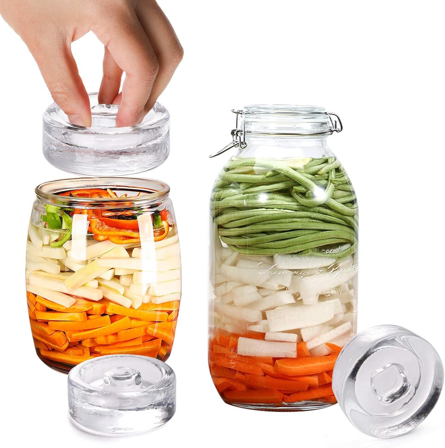 High-Quality Fermentation Glass Weights with Easy Grip for Home Fermenters