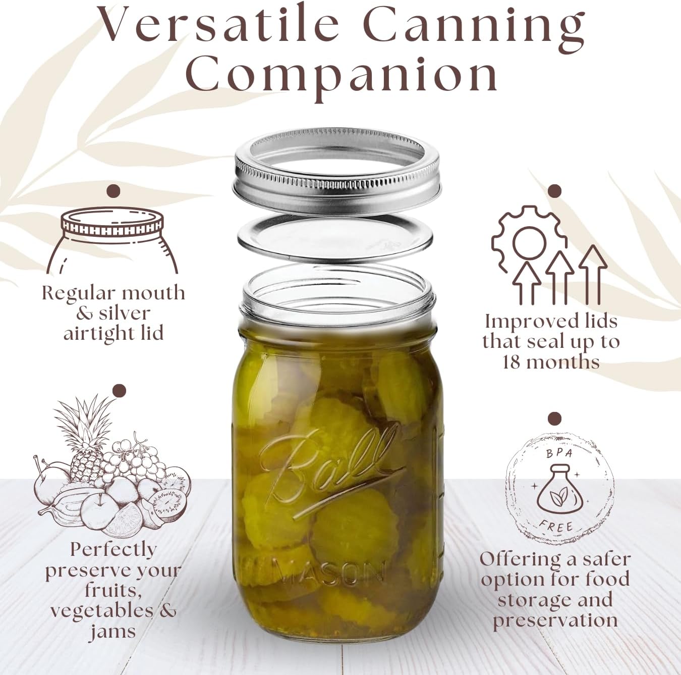 Versatile Mason Jars for Canning Gifting