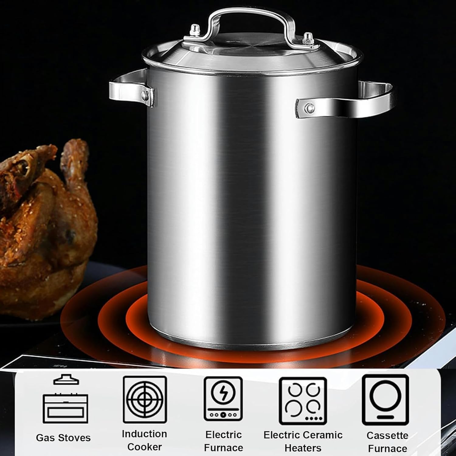 304 Stainless Steel Asparagus Steamer