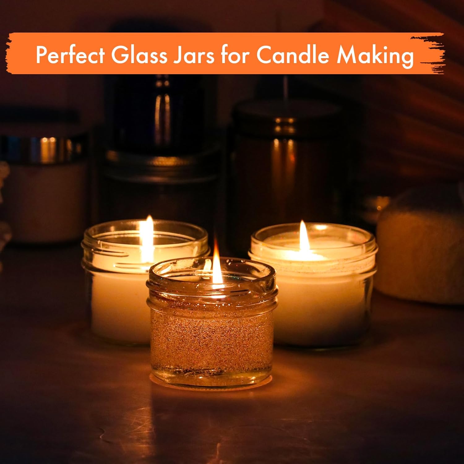 4 oz Mason Jars with Lids 40Pack