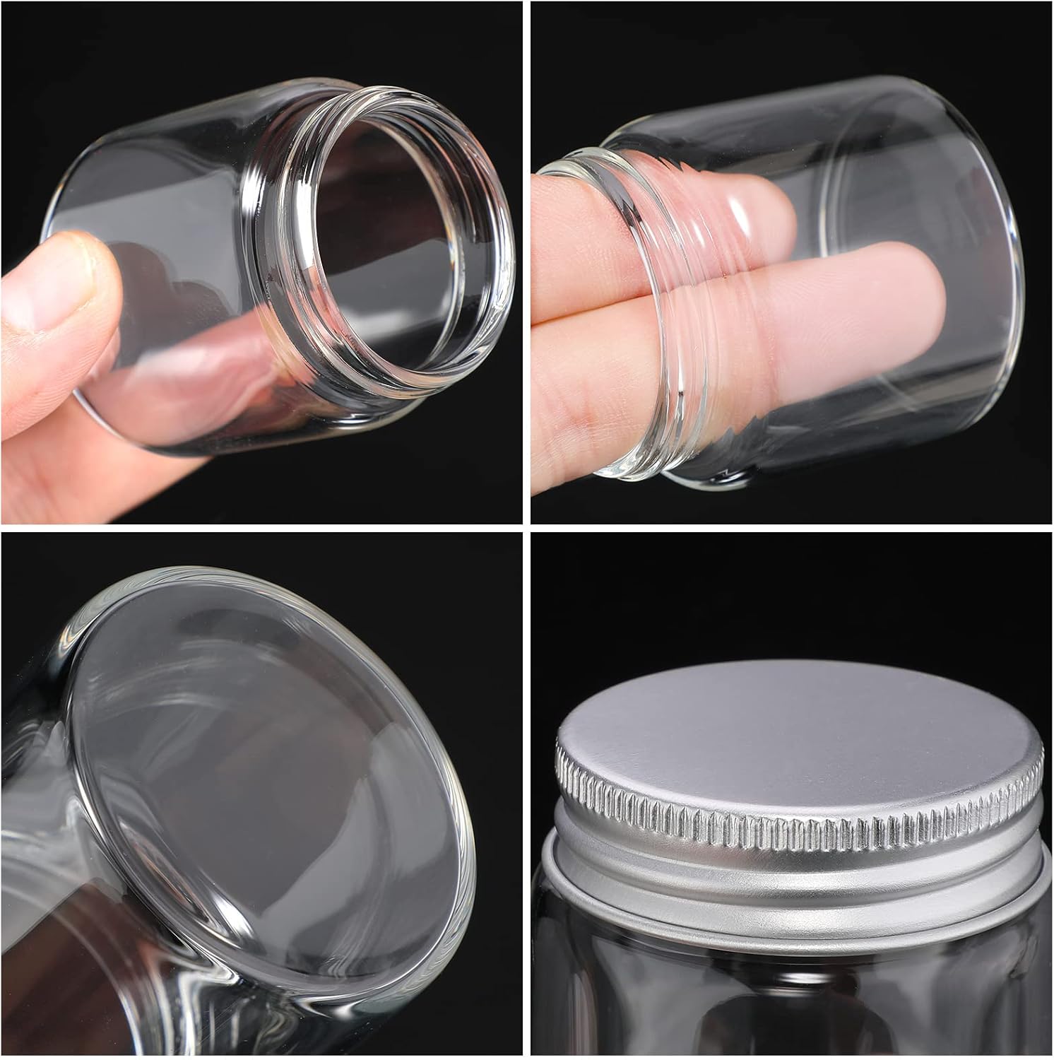 Eaasty Mini Mason Jars with Lids