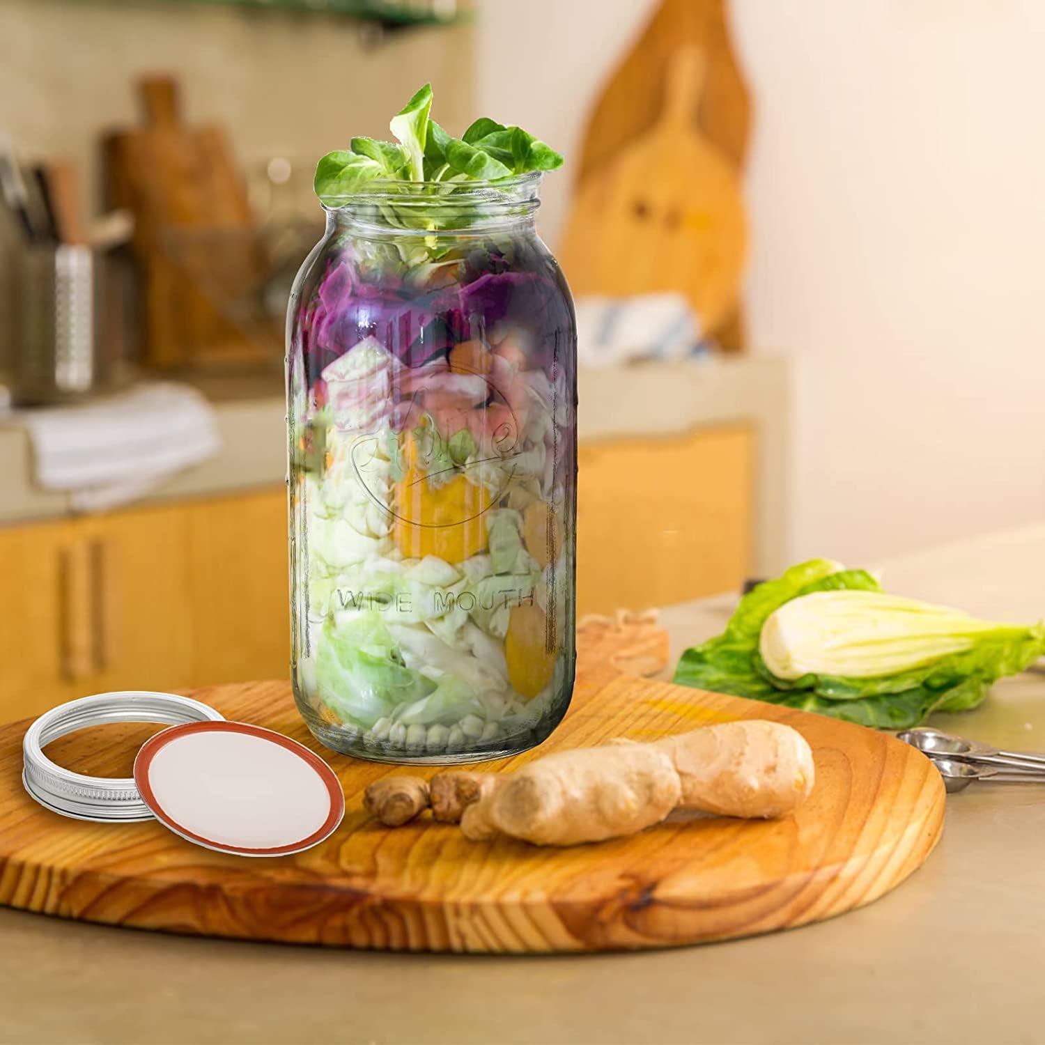 BPA-Free Premium Mason Jars Set of 3 for Canning and Preserving