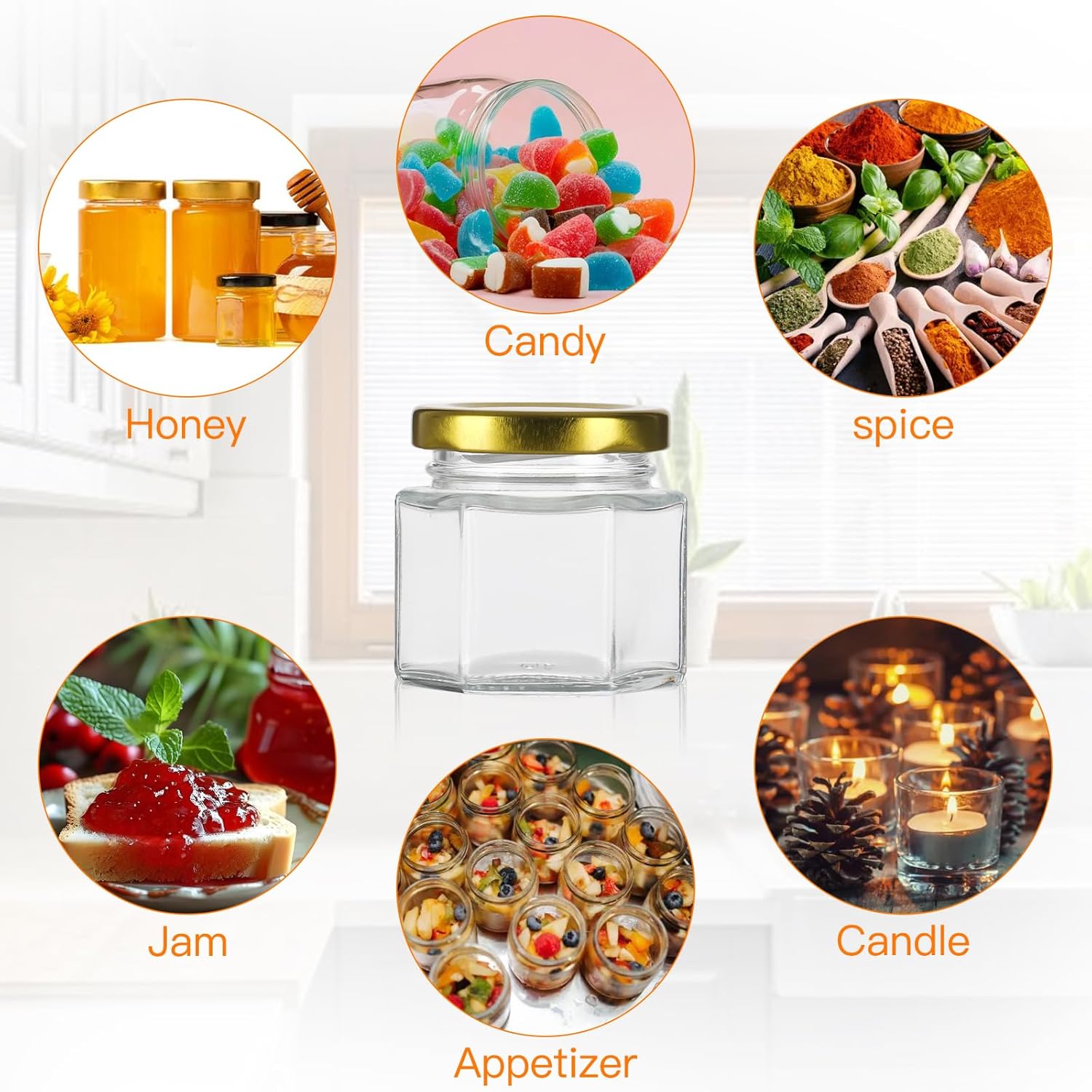 Elegant Honey Jar for Baby Showers Weddings or Home Use